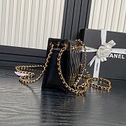 Chanel Small shopping Bag Lambskin Black 21x16x7cm - 6