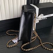 Chanel Small shopping Bag Lambskin Black 21x16x7cm - 5