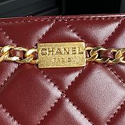 Chanel Small shopping Bag Lambskin Dark Brown 21x16x7cm - 2