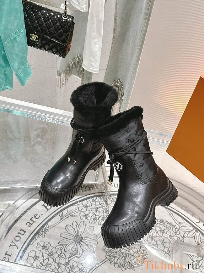Louis Vuitton LV Ruby Flat Ankle Boot Black  - 1