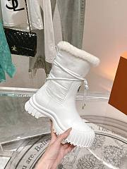 Louis Vuitton LV Ruby Flat Ankle Boot White - 3