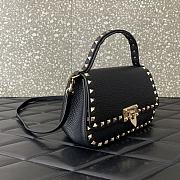 Valentino Garavani Bag Rockstud Black 22x15x9cm - 4