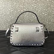 Valentino Garavani Bag Rockstud Silver 22x15x9cm - 3