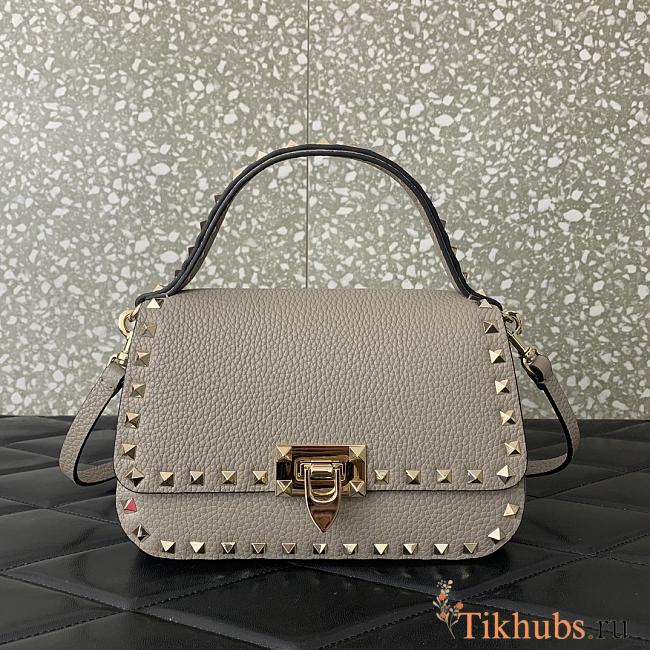 Valentino Garavani Bag Rockstud Grey 22x15x9cm - 1