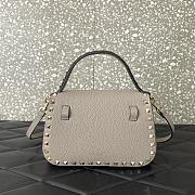 Valentino Garavani Bag Rockstud Grey 22x15x9cm - 4