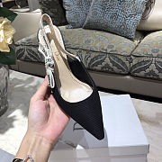 Dior J’adior Slingback Pump Fabric Black 6.5cm - 2