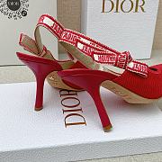 Dior J’adior Slingback Pump Red Fabric 9.5cm - 3