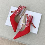 Dior J’adior Slingback Pump Red Fabric 9.5cm - 4
