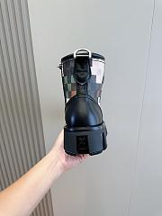 Louis Vuitton LV Checker Combat Black Boot  - 4