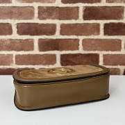 Gucci Blondie Medium Top Handle Bag Brown Suede 32x17x10cm - 5