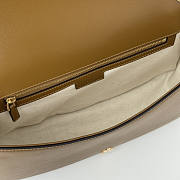 Gucci Blondie Medium Top Handle Bag Brown Suede 32x17x10cm - 2
