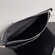 Bottega Veneta Intrecciato Prism Pouch Black 25x17x4cm - 3
