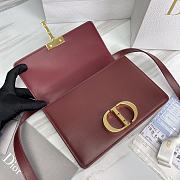 Dior 30 Montaigne Bag Red Wine 24x17x8cm - 5