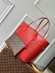 Louis Vuitton LV Neverfull MM Red Epi 31x28x14cm - 4