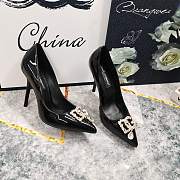 Dolce & Gabbana DG Black Patent Heel 10cm - 4
