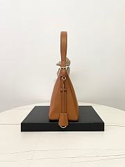 Prada Aimee Large Leather Shoulder Bag Cognac 39x23x12cm - 2