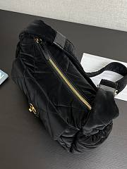 Chanel Bowling Bag Black Velvet 32x20x12cm - 4