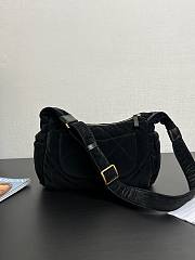 Chanel Bowling Bag Black Velvet 32x20x12cm - 2