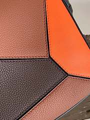 Loewe Puzzle Leather Messenger Bag Brown 35x17x24cm - 2
