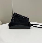 Fendi First Bag Black Patent Small 26x9.5x18cm - 5