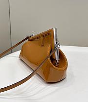 Fendi First Bag Brown Patent Small 26x9.5x18cm - 5