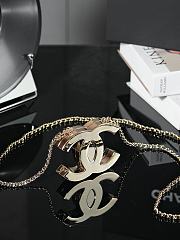 Chanel Long Necklace Gold - 4