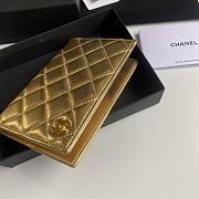 Chanel Passport Holder Gold 14.5x10.5x2cm - 2