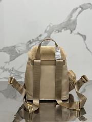 Prada Re-Nylon Shearling Backpack 25x20.5x11.5cm - 6