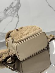 Prada Re-Nylon Shearling Backpack 25x20.5x11.5cm - 5