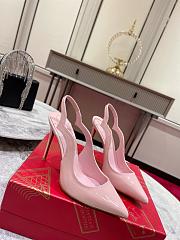Christian Louboutin Hot Chick Pink Patent Sling 100 mm Heel - 1