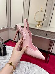 Christian Louboutin Hot Chick Pink Patent Sling 100 mm Heel - 4
