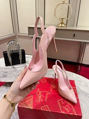 Christian Louboutin Hot Chick Pink Patent Sling 100 mm Heel - 2