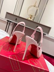Christian Louboutin Hot Chick Pink Patent Sling 100 mm Heel - 3