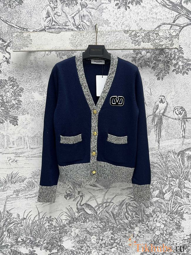 Valentino Blue Cardigan - 1