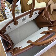 Hermes Birkin Bag Inside Out Brown 35cm - 4