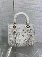 Dior Lady Embroidered Beaded Himalayan Bag 24cm - 6