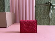 Gucci Wallet Red Marmont 11x8.5x3cm - 4