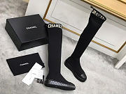 Chanel Black Sock Boot - 2