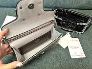 Valentino Garavani Small Locò Shoulder Bag Grey 19x10.5x5cm - 6