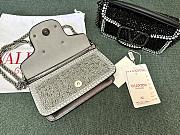 Valentino Garavani Small Locò Shoulder Bag Grey 19x10.5x5cm - 2