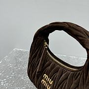 Miu Miu Wander Suede Hobo Brown Bag 20x17x6cm - 3