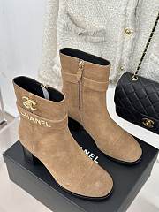 Chanel Brown Suede Boot 8cm - 5