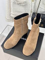 Chanel Brown Suede Boot 8cm - 4