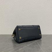 Loro Piana Loom Bag L25 Black Calfskin 25x17x12cm - 3