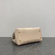 Loro Piana Loom Bag L25 Beige Calfskin 25x17x12cm - 4