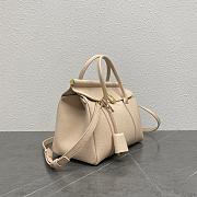 Loro Piana Loom Bag L25 Beige Calfskin 25x17x12cm - 2