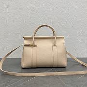 Loro Piana Loom Bag L25 Beige Calfskin 25x17x12cm - 3