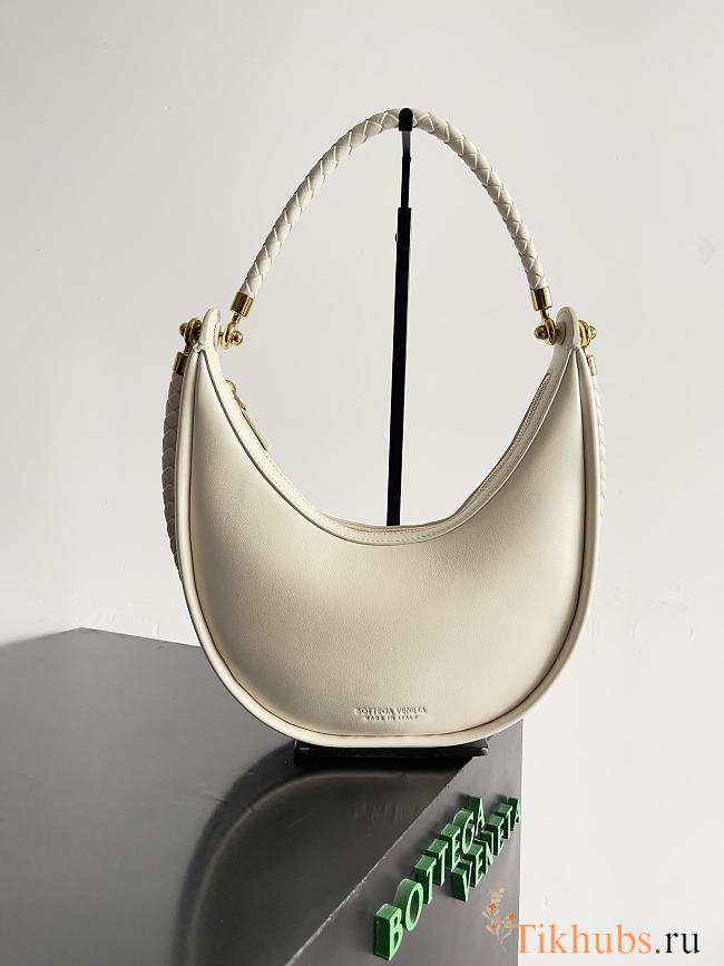 Bottega Veneta Hula Hoop White Bag 28x27x6cm - 1