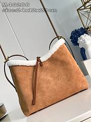 Louis Vuitton CarryAll PM Suede Brown Bag 29x24x12cm - 6