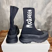 Alexander McQueen Graffiti Knit Tread Slick Boot - 2